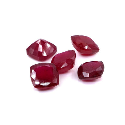 Natural Bangkok Ruby Calibrated Cushions | 8mm & 9mm