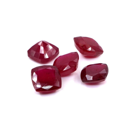 Natural Bangkok Ruby Calibrated Cushions | 8mm & 9mm