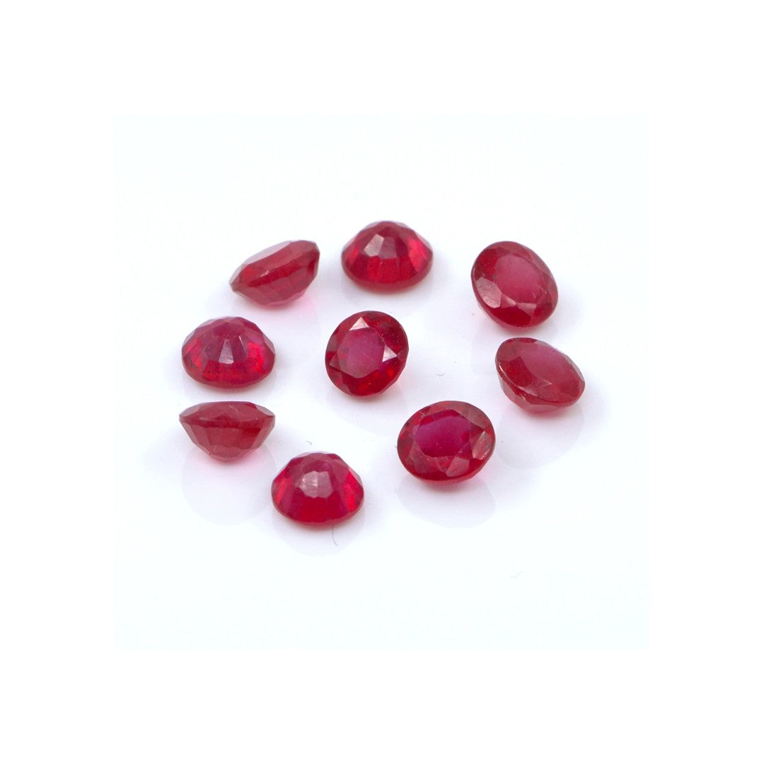 Natural Bangkok Ruby Calibrated Rounds | 5mm