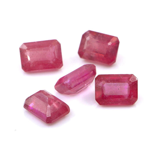 Natural Bangkok Ruby Calibrated Octagons | 5x7mm & 6x8mm