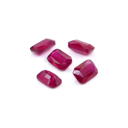 Natural Bangkok Ruby Calibrated Long Cushion | 5x8mm & 6x10mm