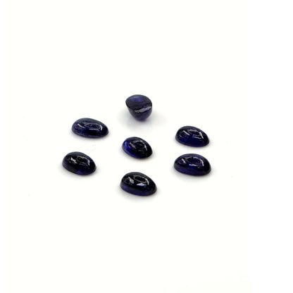 Natural Bangkok Blue Sapphire Calibrated Cabochon Ovals | 3x5mm & 4x6mm
