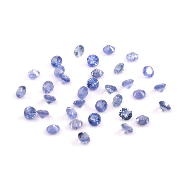 Natural Untreated Blue Sapphire Calibrated Rounds | 1.5mm & 1.75mm