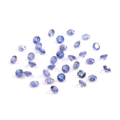 Natural Untreated Blue Sapphire Calibrated Rounds | 1.5mm & 1.75mm