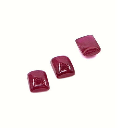 Natural Bangkok Ruby Calibrated Cabochon Long Cushions | 5x7mm & 6x8mm