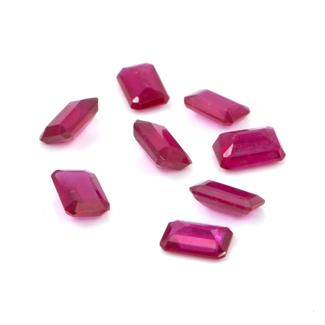 Natural Bangkok Ruby Calibrated Octagons | 3x5mm & 4x6mm