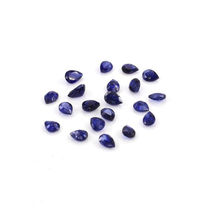 Natural Bangkok Blue Sapphire Calibrated Pears | 3x4mm & 4x5mm