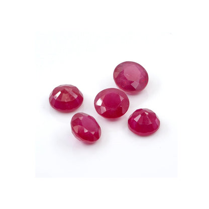 Natural Bangkok Ruby Calibrated Rounds | 10mm & 11mm