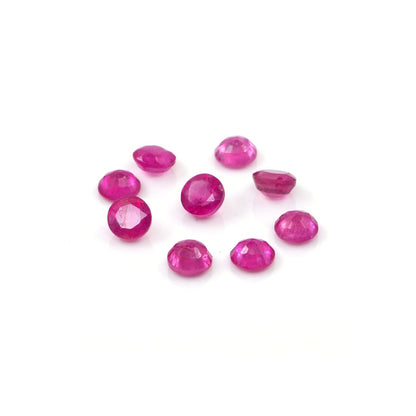 Natural Bangkok Ruby Calibrated Rounds | 5mm & 5.5mm
