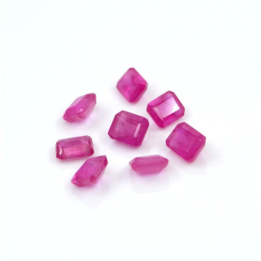 Natural Bangkok Ruby Calibrated Octagons | 3x4mm & 4x5mm