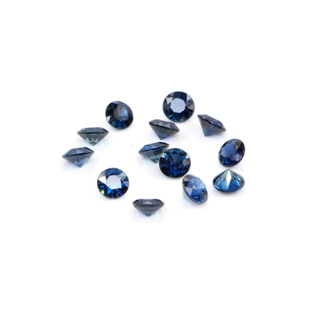 Natural Untreated Blue Sapphire Calibrated Rounds | 3mm & 3.5mm