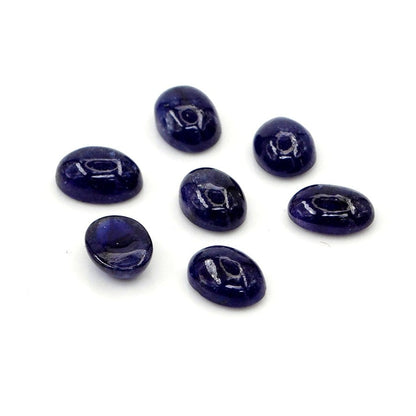 Natural Bangkok Blue Sapphire Calibrated Cabochon Ovals | 5x7mm & 6x8mm