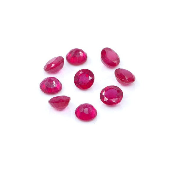 Natural Bangkok Ruby Calibrated Rounds | 5mm
