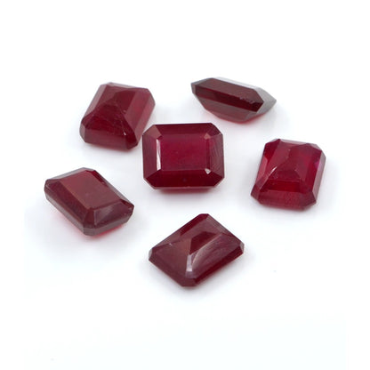 Natural Bangkok Ruby Calibrated Octagons | 8x10mm