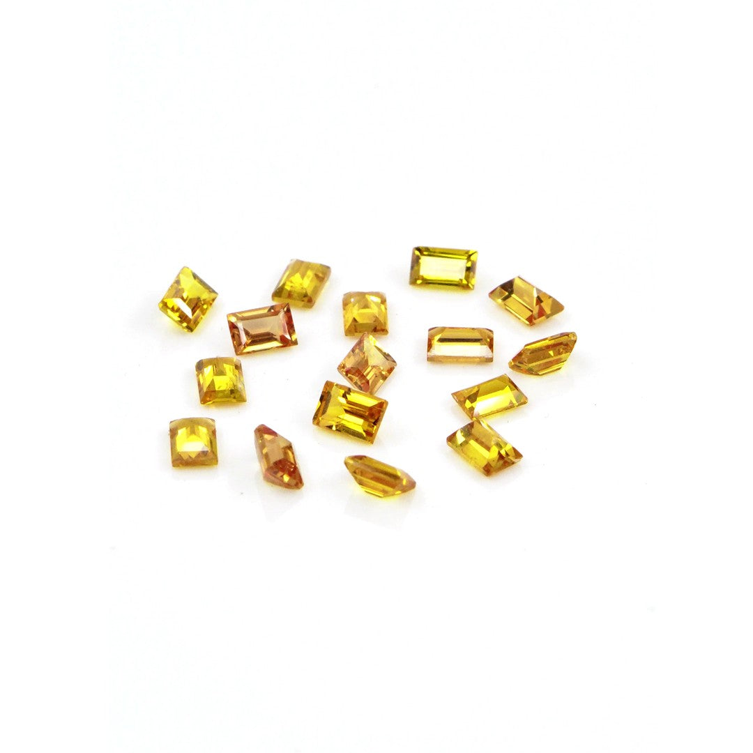Natural Untreated Yellow Sapphire Calibrated Baguettes | 3x4mm & 4x5mm