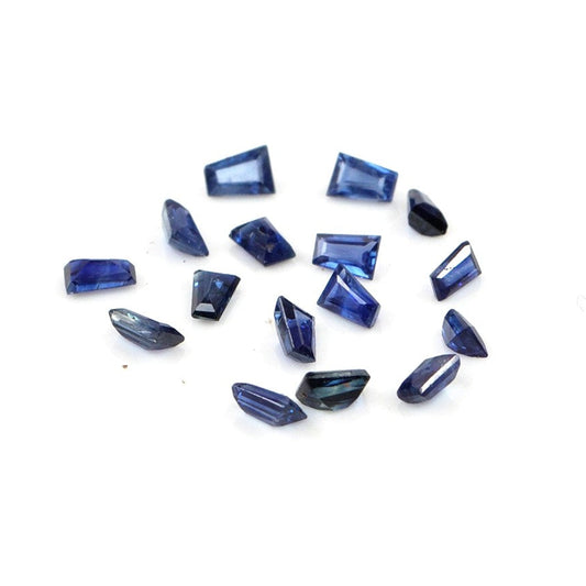 Natural Untreated Blue Sapphire Calibrated Tapper Baguettes | 1.5x2x4mm & 2x3x4mm