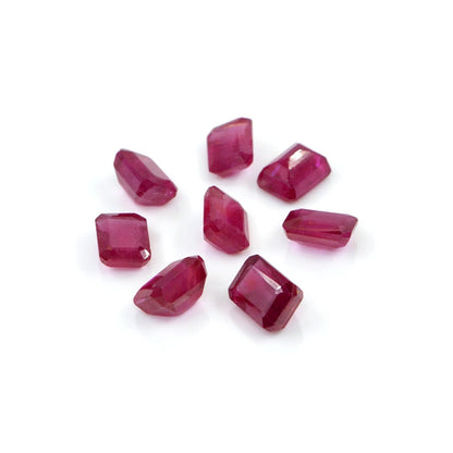 Natural Bangkok Ruby Calibrated Octagons | 6x8mm & 7x9mm