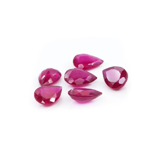 Natural Bangkok Ruby Calibrated Pears | 9x13mm & 10x15mm