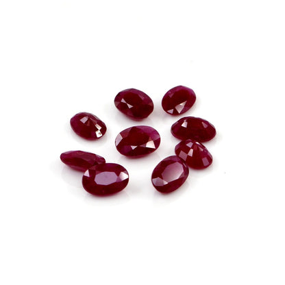 Natural Untreated Mozambique Ruby Calibrated Ovals | 3x5mm & 4x6mm