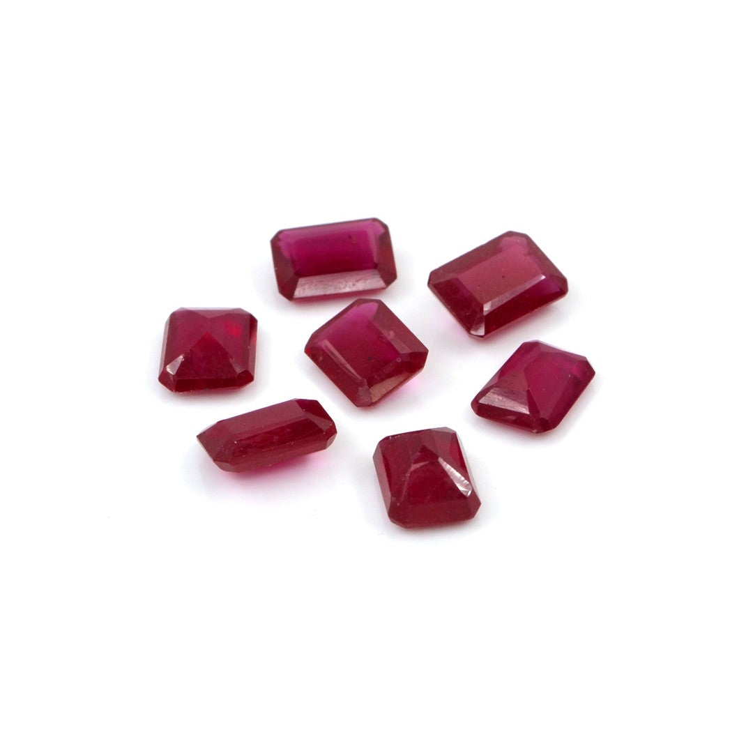 Natural Bangkok Ruby Calibrated Octagons | 6x8mm & 7x9mm