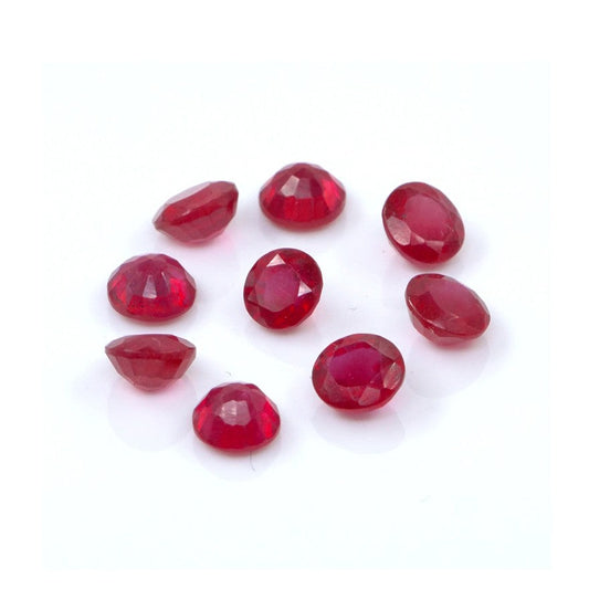 Natural Bangkok Ruby Calibrated Rounds | 4mm & 4.5mm