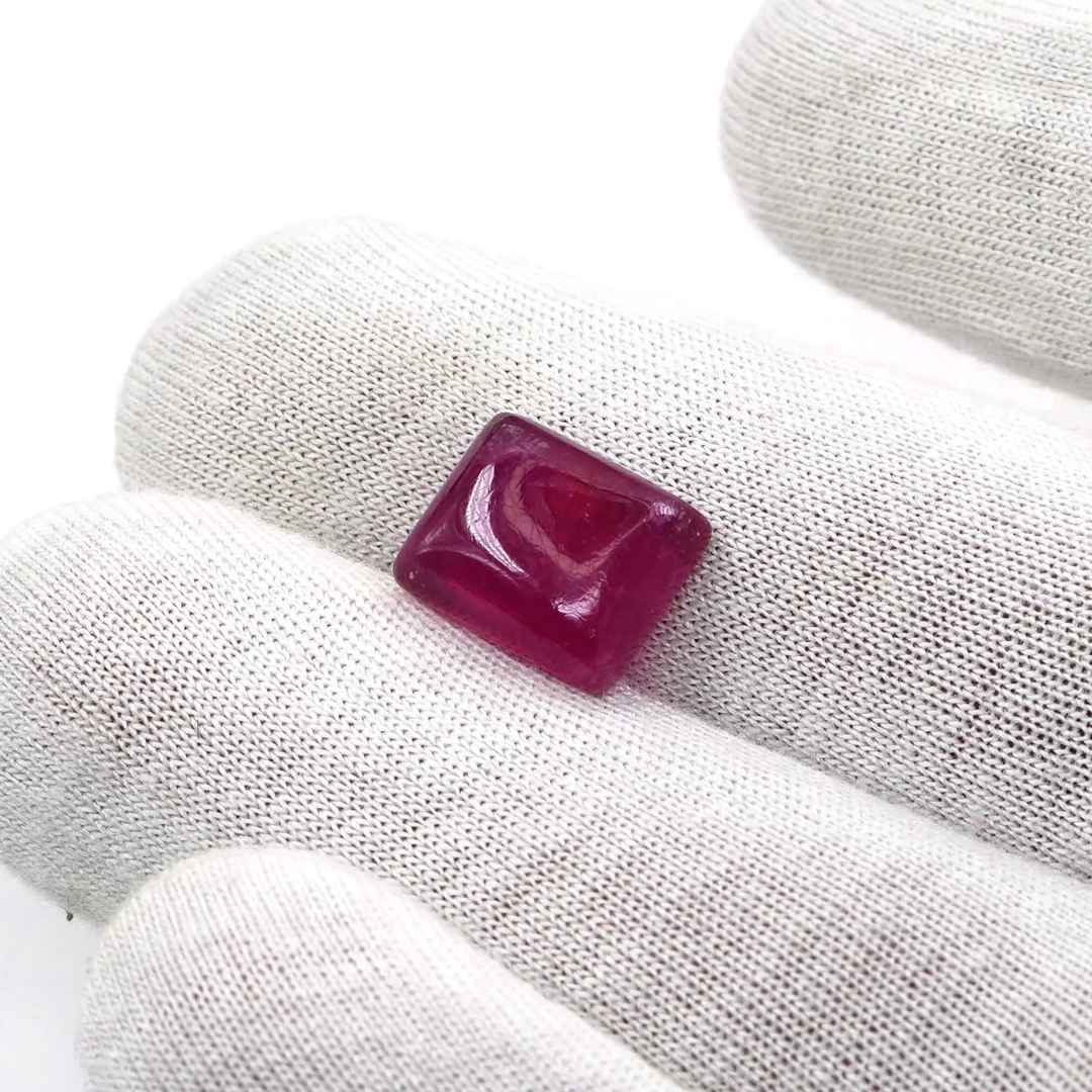 Natural Bangkok Ruby Cabochon Long Cushions | 8.9cts
