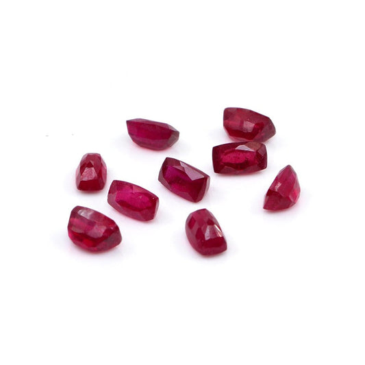 Natural Bangkok Ruby Calibrated Long Cushion | 3x5mm & 4x6mm