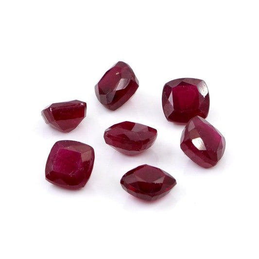 Natural Bangkok Ruby Calibrated Cushions | 4mm & 5mm