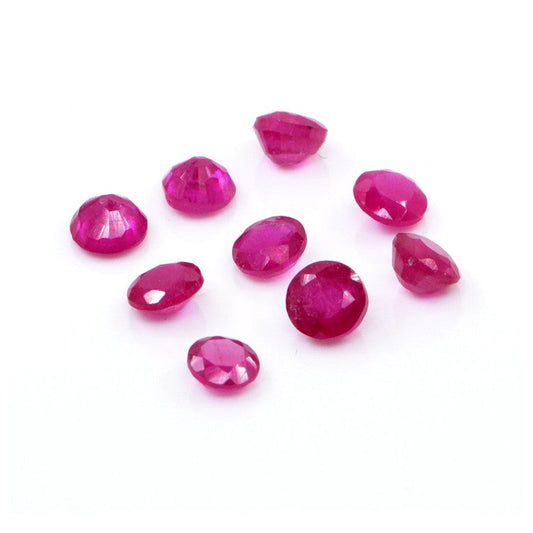 Natural Bangkok Ruby Calibrated Rounds | 3mm & 4mm