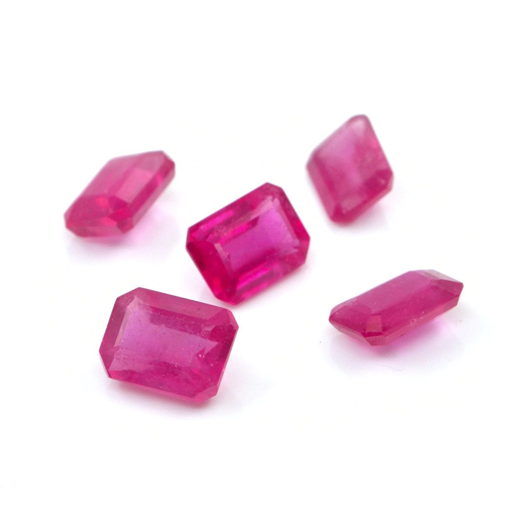 Natural Bangkok Ruby Calibrated Octagons | 5x7mm & 6x8mm