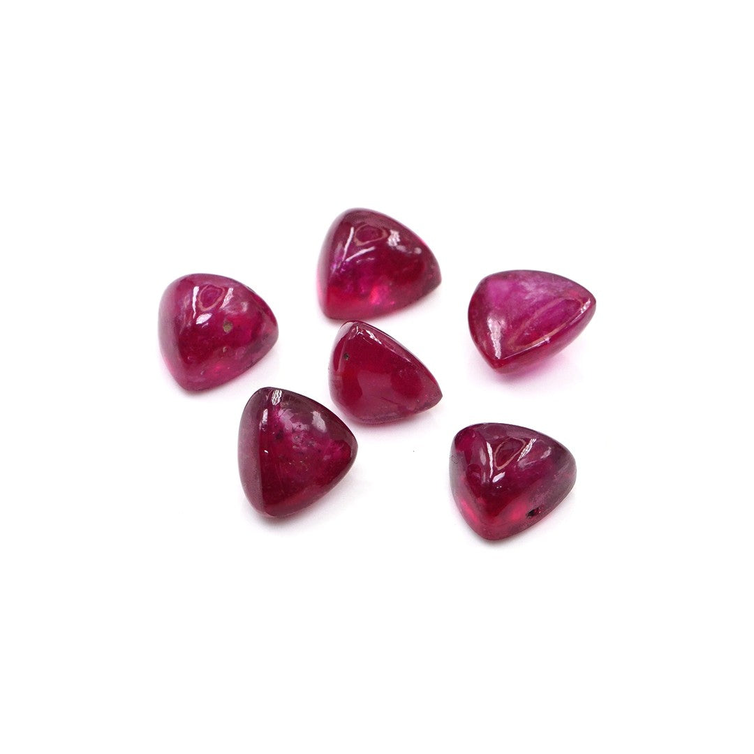 Natural Bangkok Calibrated Cabochon Trillions | 9mm & 10mm