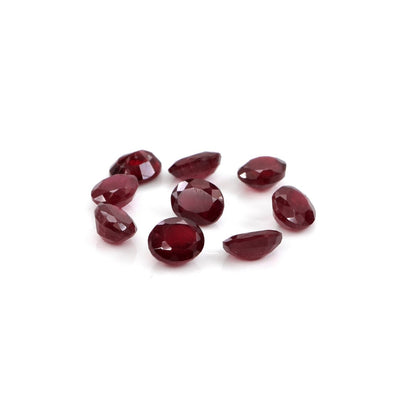 Natural Bangkok Ruby Calibrated Ovals | 3x4mm & 4x5mm