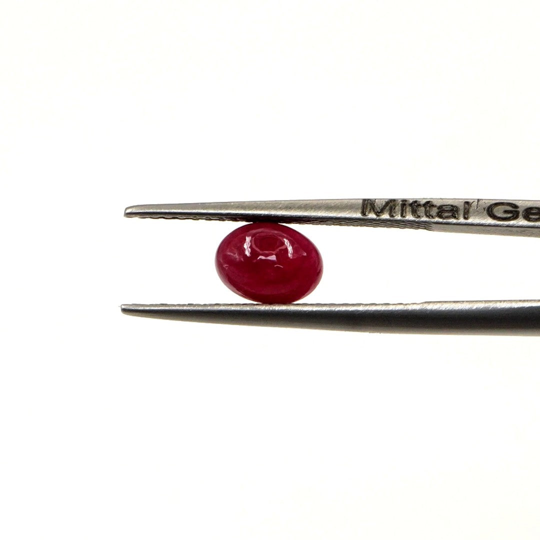 Natural Bangkok Ruby Calibrated Cabochon Ovals | 5x7mm & 6x8mm