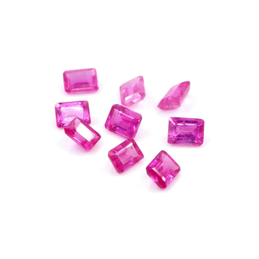 Natural Bangkok Ruby Calibrated Octagons | 3x4mm & 4x5mm