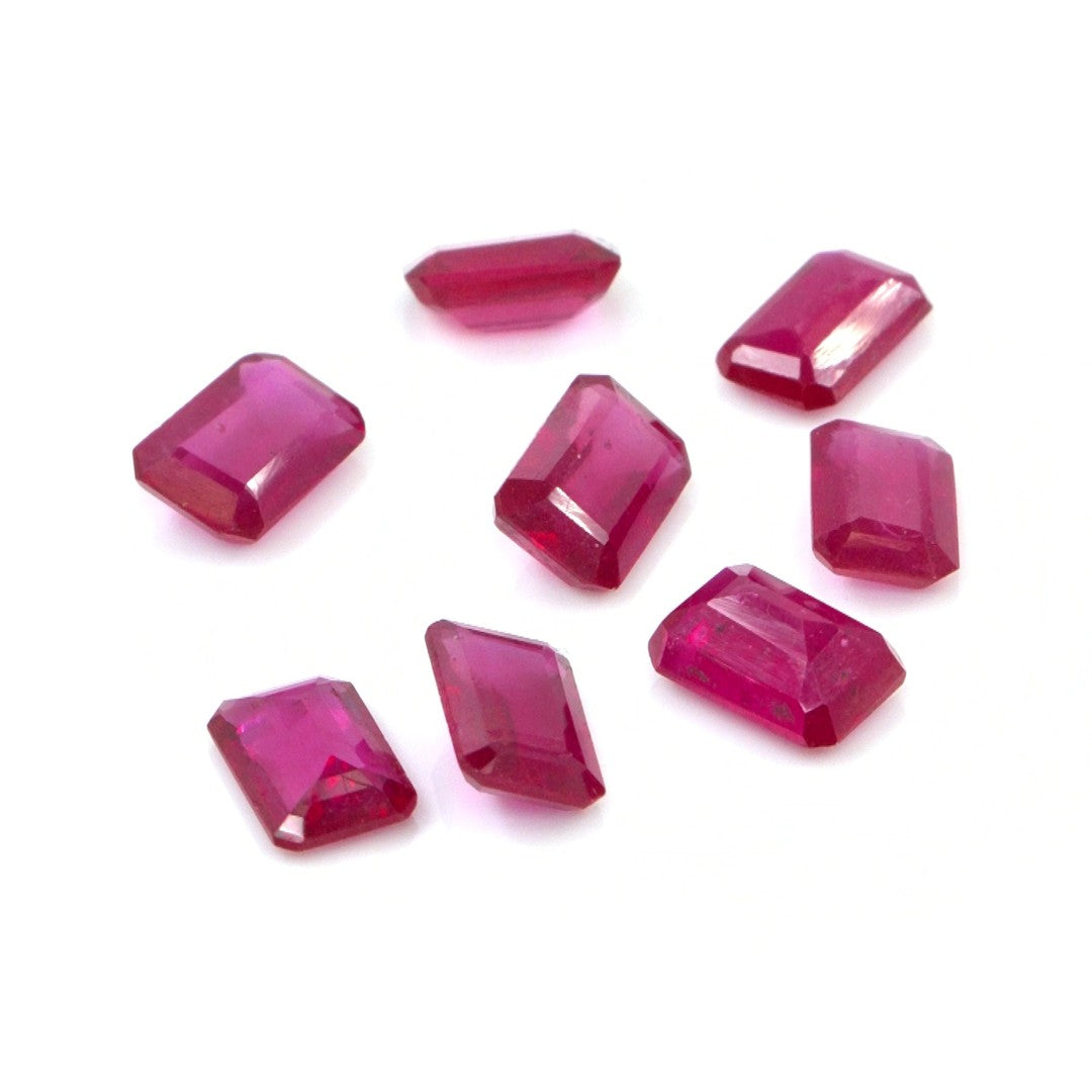 Natural Bangkok Ruby Calibrated Octagons | 3x5mm & 4x6mm