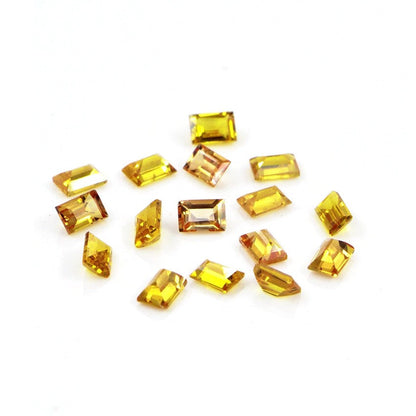 Natural Untreated Yellow Sapphire Calibrated Baguettes | 3x4mm & 4x5mm
