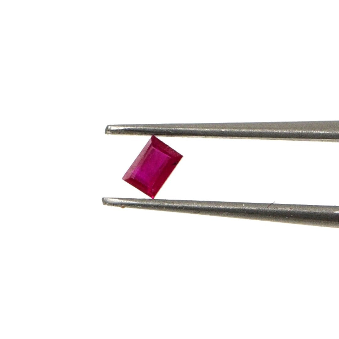 Natural Untreated Mozambique Ruby Calibrated Baguettes | 2x3mm & 3x4mm