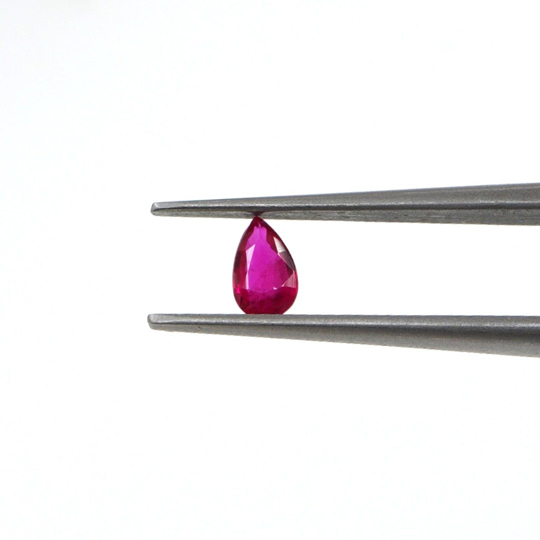 Natural Untreated Mozambique Ruby Calibrated Pears | 3x5mm & 4x6mm