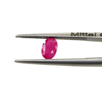 Natural Untreated Mozambique Ruby Calibrated Ovals | 3x5mm & 4x6mm