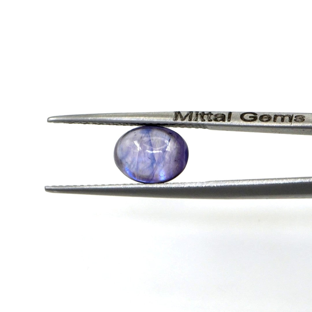 Natural Bangkok Blue Sapphire Calibrated Cabochon Ovals | 7x9mm & 8x10mm