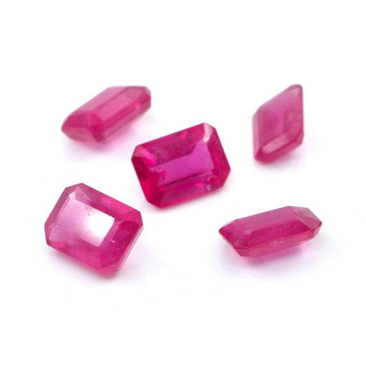 Natural Bangkok Ruby Calibrated Octagons | 5x7mm & 6x8mm
