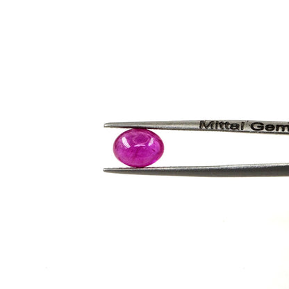 Natural Bangkok Ruby Calibrated Cabochon Ovals | 5x7mm & 6x8mm