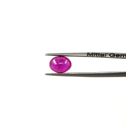 Natural Bangkok Ruby Calibrated Cabochon Ovals | 5x7mm & 6x8mm
