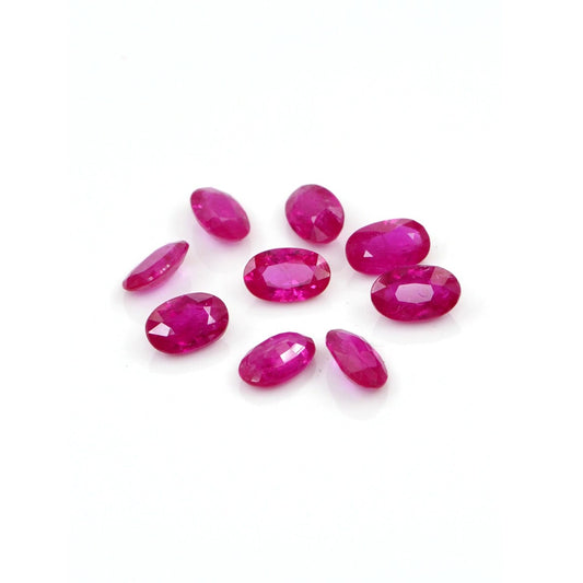 Natural Untreated Mozambique Ruby Calibrated Ovals | 3x5mm & 4x6mm