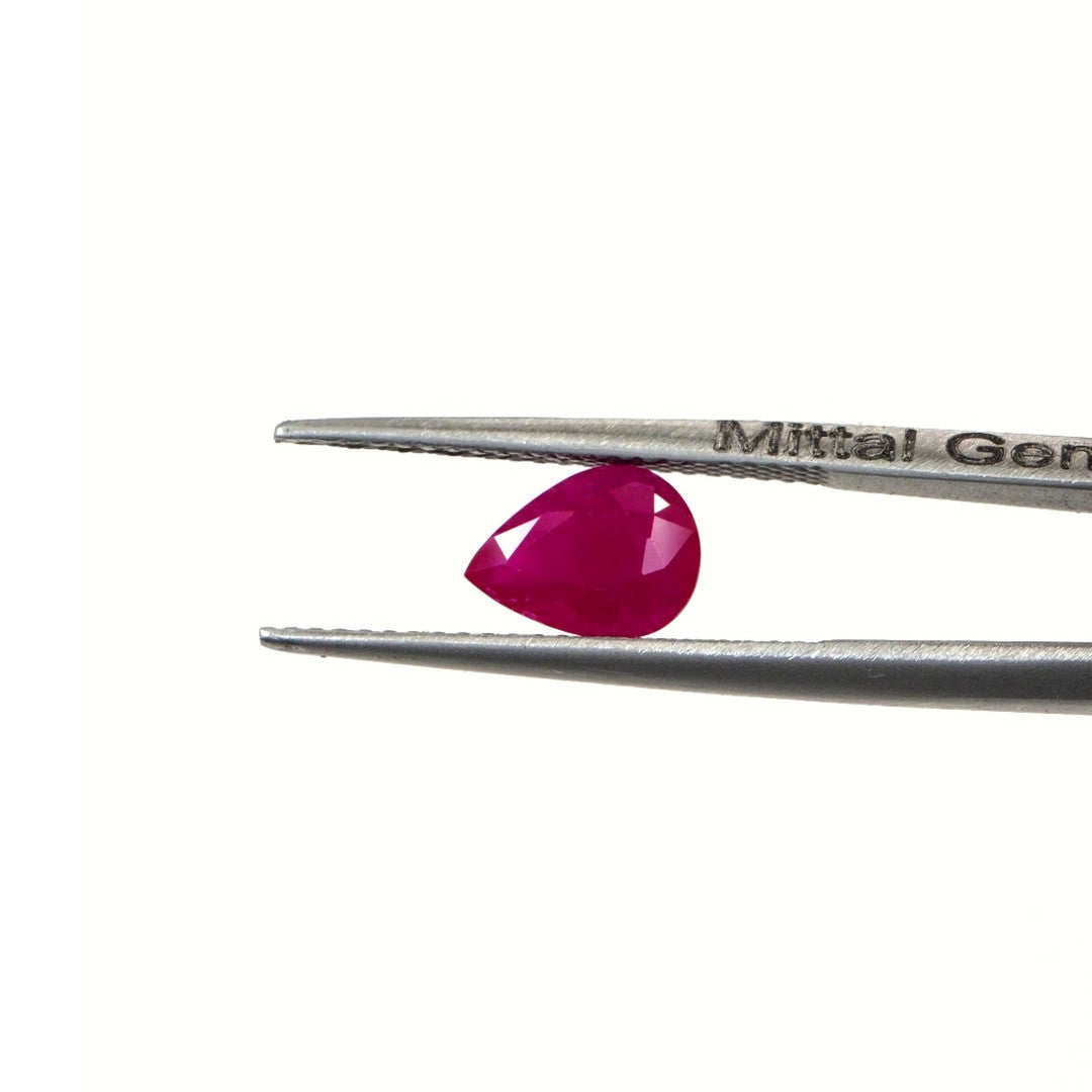 Natural Untreated Mozambique Ruby Calibrated Pears | 5x7mm & 6x8mm