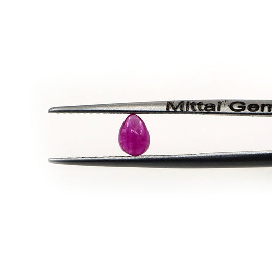 Natural Bangkok Ruby Calibrated Cabochon Pears | 3x5mm & 4x6mm
