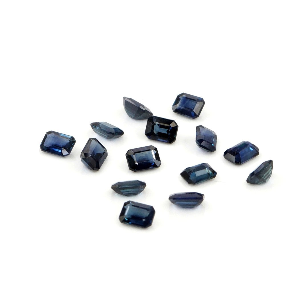 Natural Untreated Blue Sapphire Calibrated Octagons | 3x5mm & 4x6mm