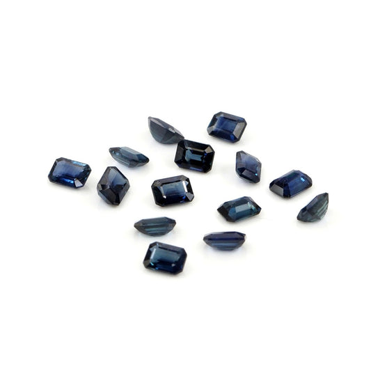 Natural Untreated Blue Sapphire Calibrated Octagons | 3x4mm & 4x5mm