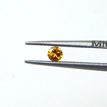 Natural Untreated Orange Sapphire Calibrated Rounds | 3mm & 3.5mm