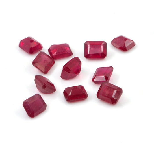 Natural Bangkok Ruby Calibrated Octagons | 5x6mm & 6x7mm